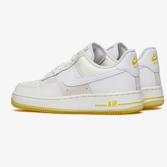 Nike Women's Air Force 1'07 Low  Color
SUMMIT WHITE/WHITE-OPTI YELLOW-SAIL 7.5 - Picture 2 of 16